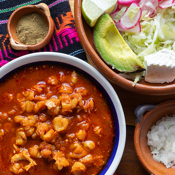 Pozole rojo de cerdo